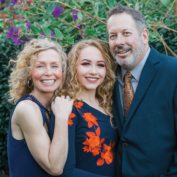 Don with his wife, Diana, and daughter. 