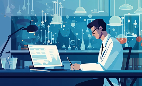 Scientist illustration